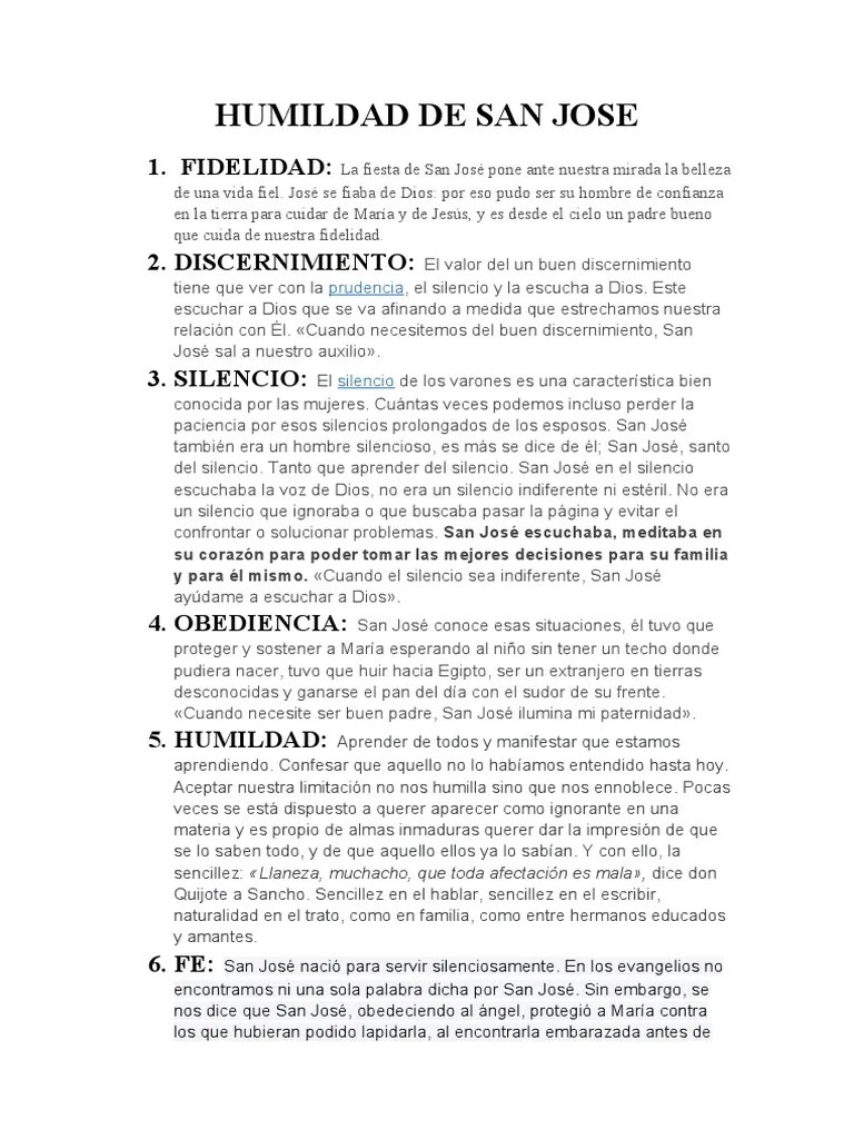 Los Dones De San Jose | PDF | San José | María, Madre De Jesús