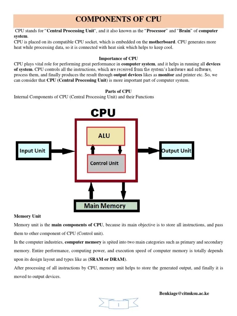 Coa - Lecture 3 - BNC | PDF | Central Processing Unit | Input/Output