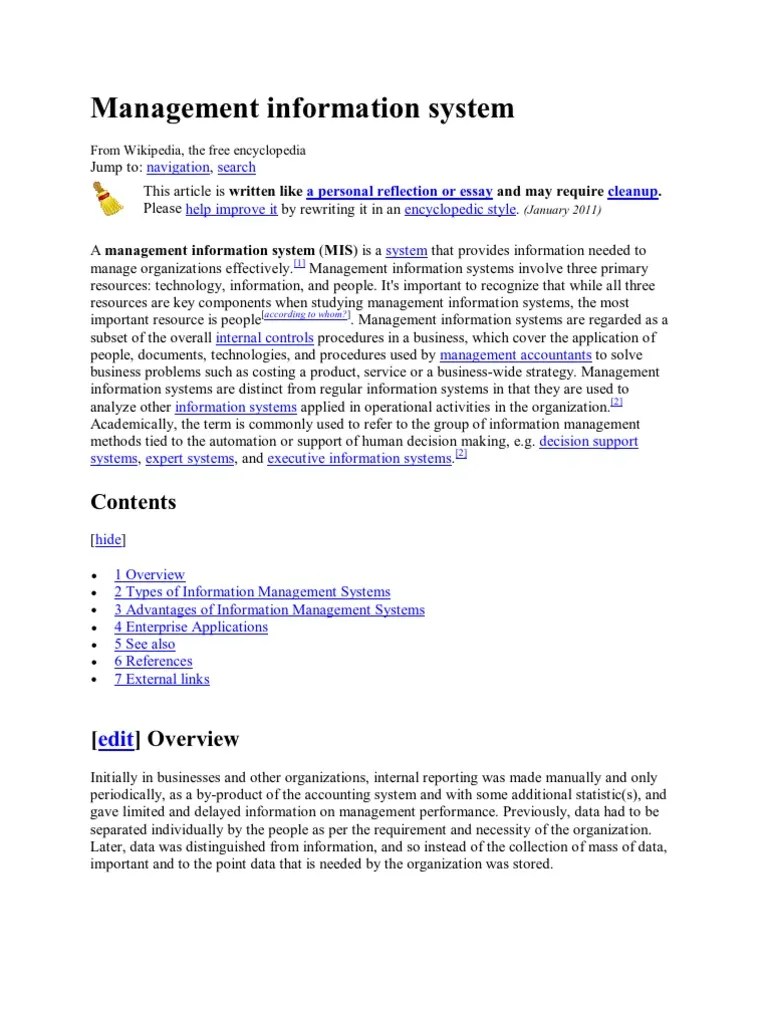 Management Information System | PDF | Management Information System | Enterprise Resource Planning