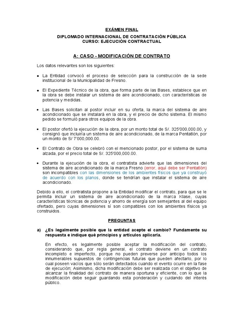 Ejecucion Contractual | PDF