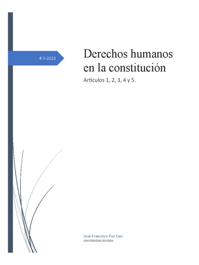 Derechos Humanos En La Constitución | PDF | Pena Capital | Castigos