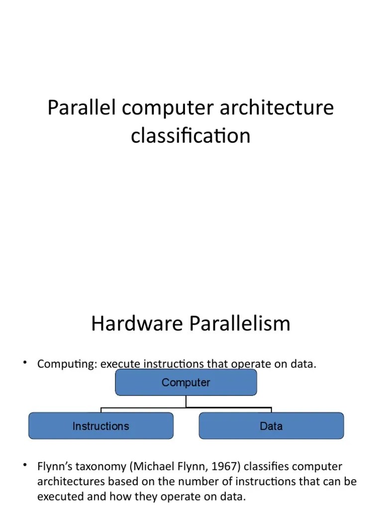 Parallel Computer Architecture Classification | PDF | Parallel ...