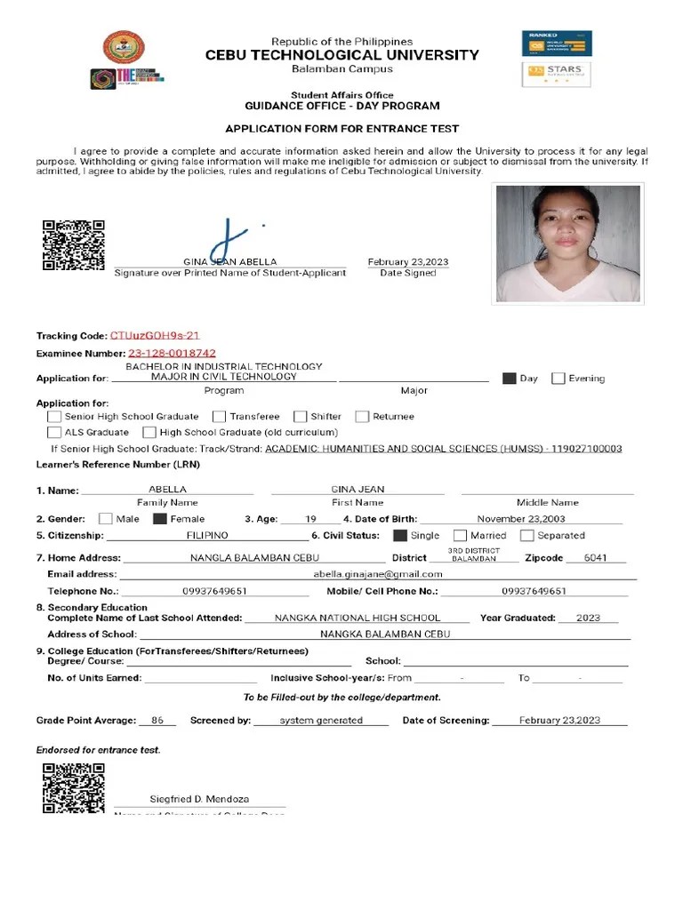 Application Form | PDF