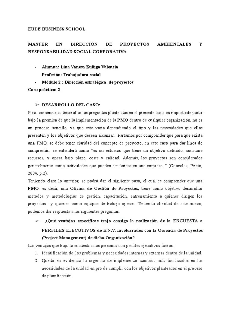Caso Practico Modulo 2 | PDF | Gestión De Proyectos | Planificación