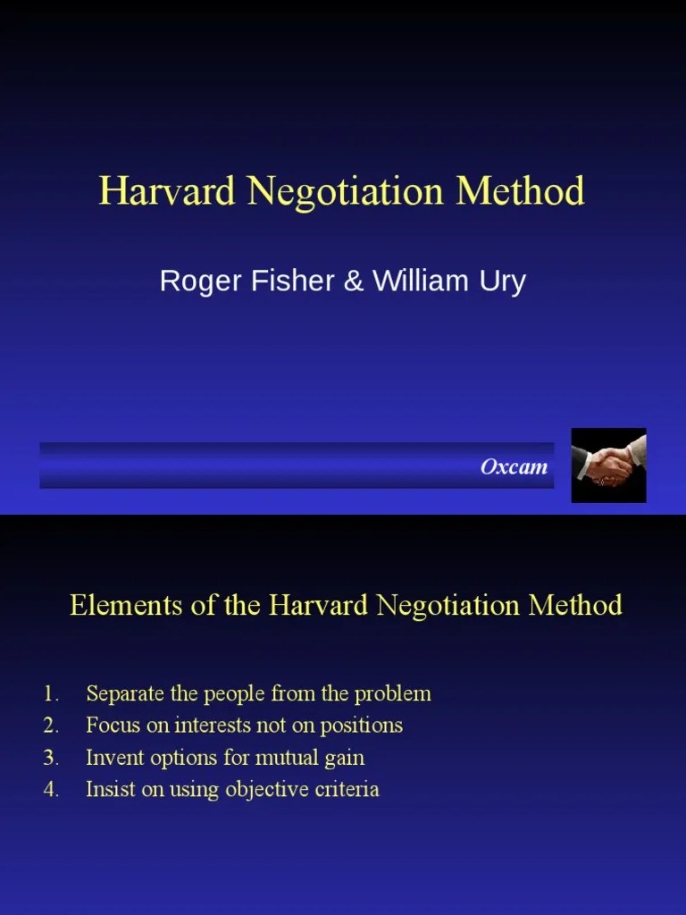 Harvard Negotiation Method Part II | PDF | Negotiation | Brainstorming
