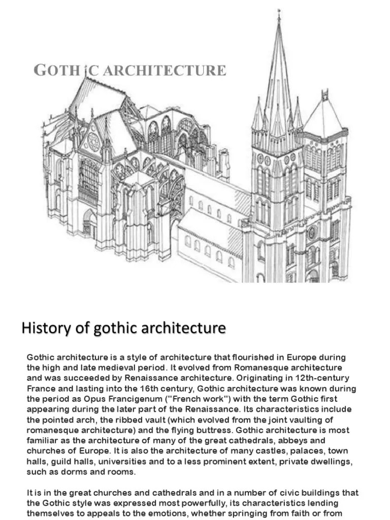 Gothic | PDF | Gothic Architecture | Church (Building)