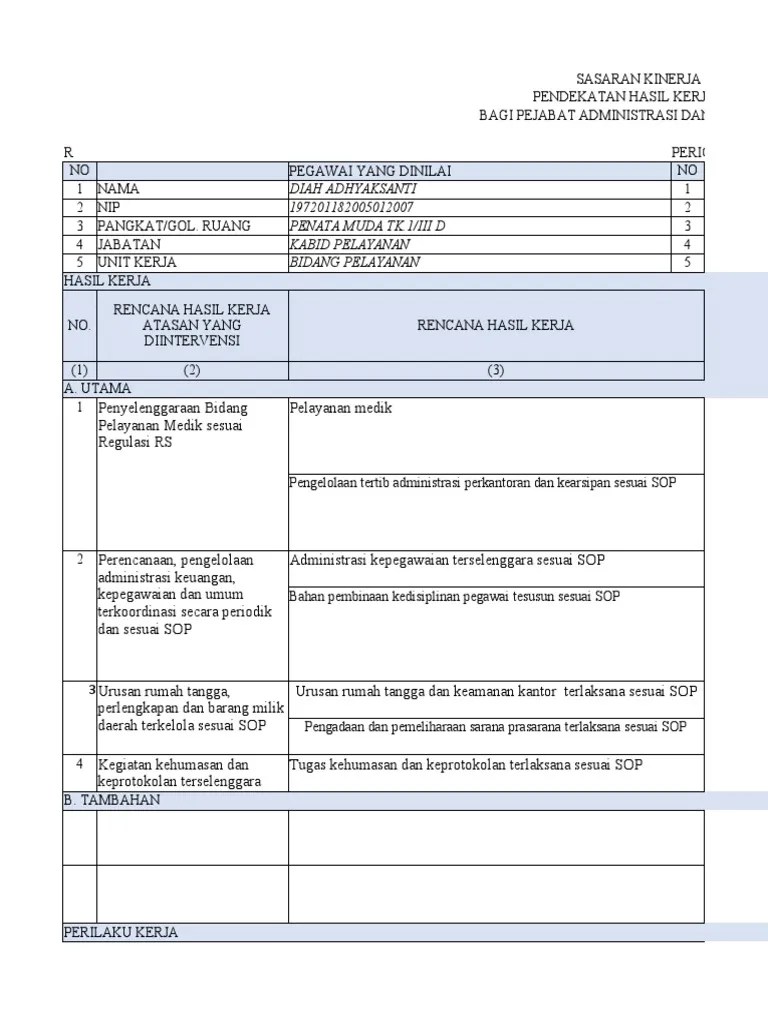 Form SKP JA - JF (Kuantitatif) | PDF