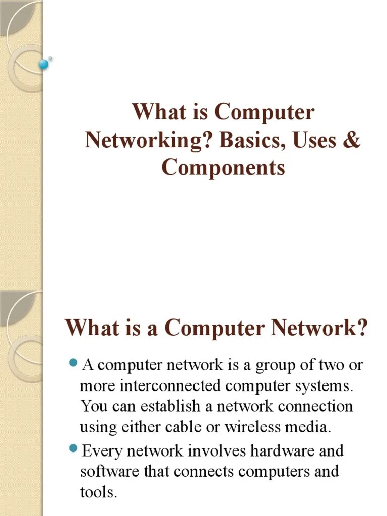 What Is Computer Networking | PDF | Computer Network | Internet ...
