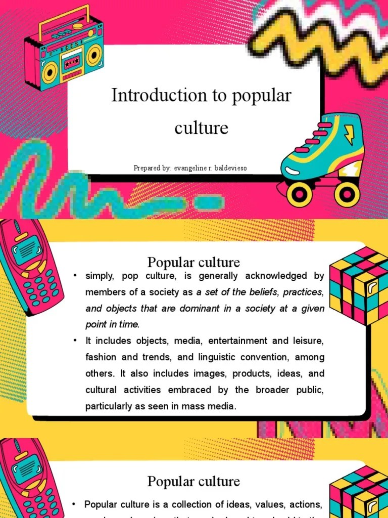 INTRODUCTION TO POPULAR CULTURE Rev1 | PDF | Popular Culture | Mass Media