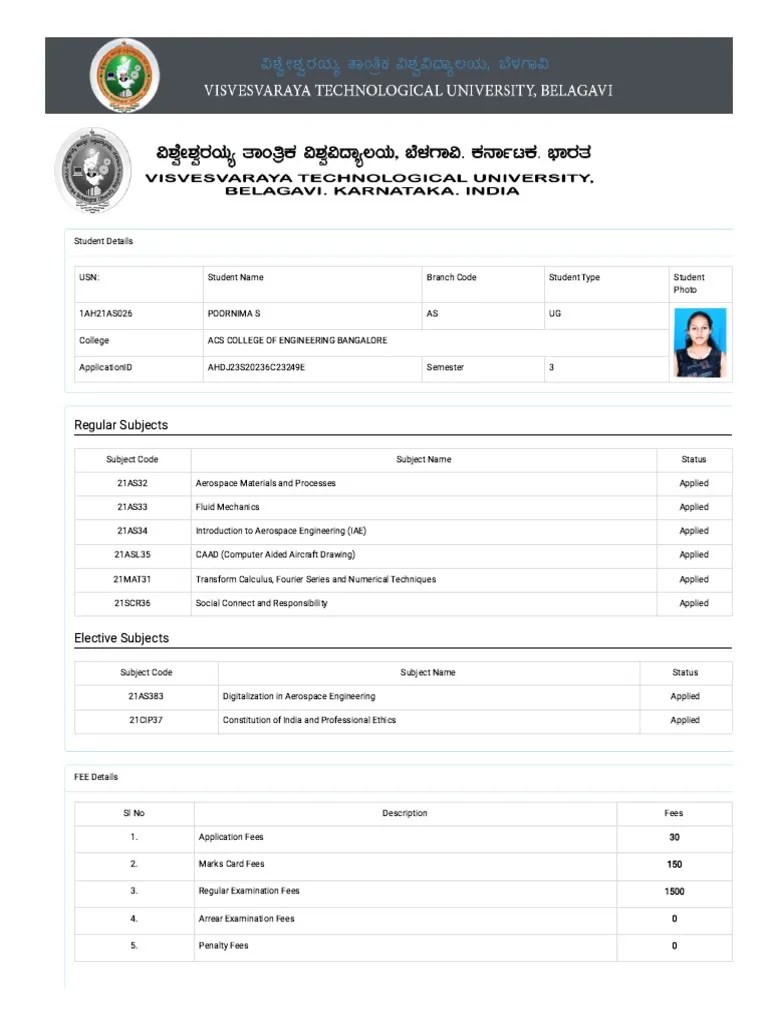 VTU Student Portal | PDF | Engineering