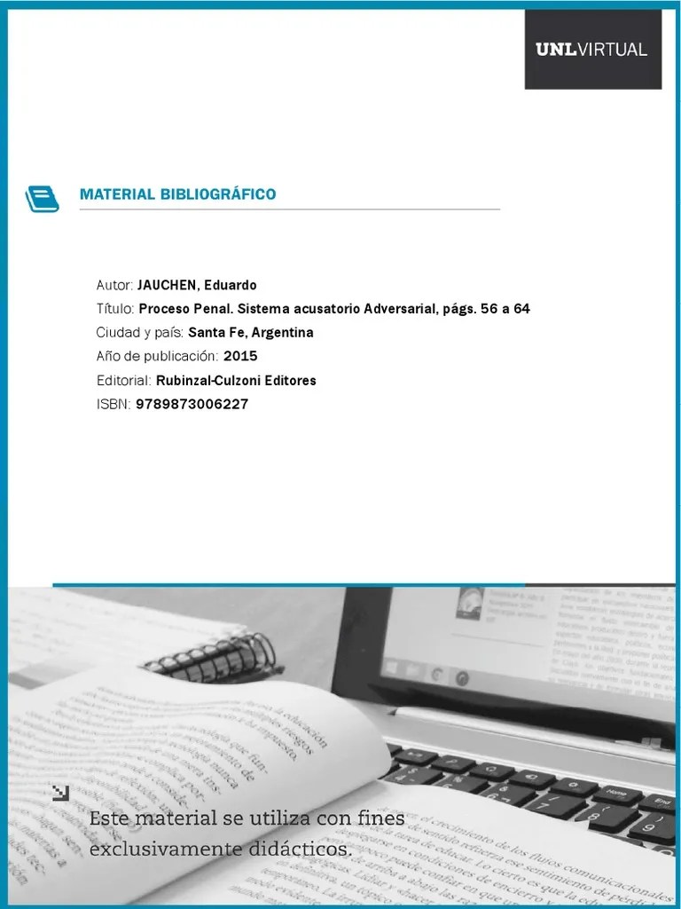 Proceso Penal. Sist Acusatorio Adversarial - Jauchen PDF | PDF | Fiscal ...