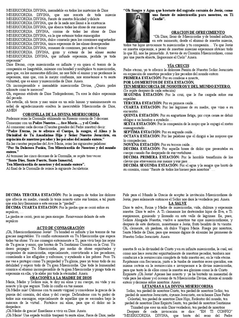 Divina Misericordia | PDF | Teología | Creencia Religiosa Y Doctrina