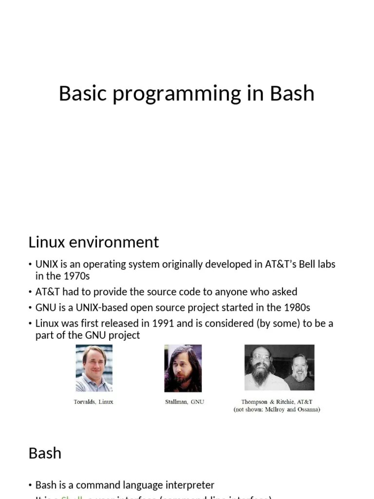 Basic Programming In Bash PDF | PDF | Unix | Regular Expression