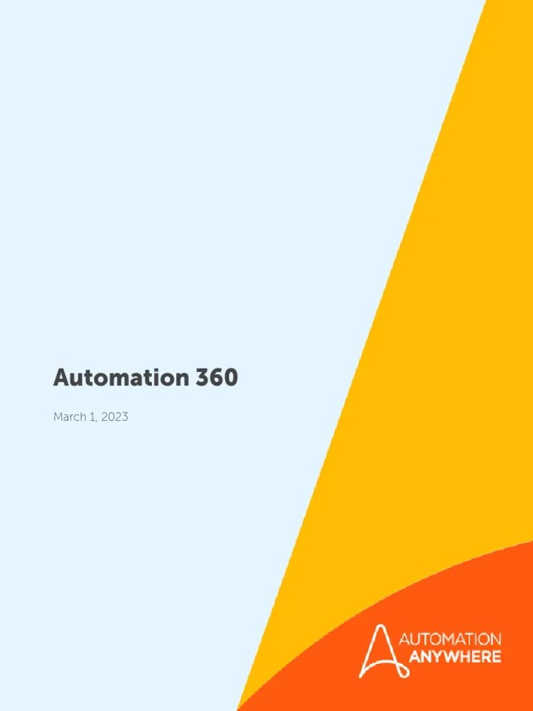 AAI Automation 360 | PDF | Cloud Computing | Security