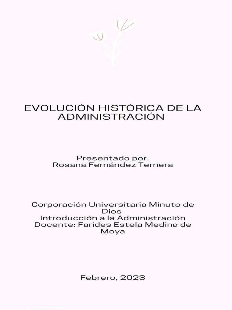 Linea De Tiempo De La Evolucion De La Administracion | PDF | Revolución Industrial | Sociedad