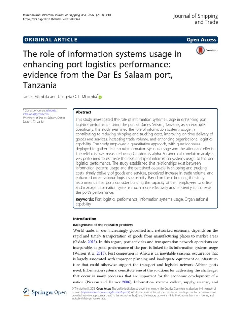 The Role Of Information Systems Usage In PDF | PDF | Validity ...