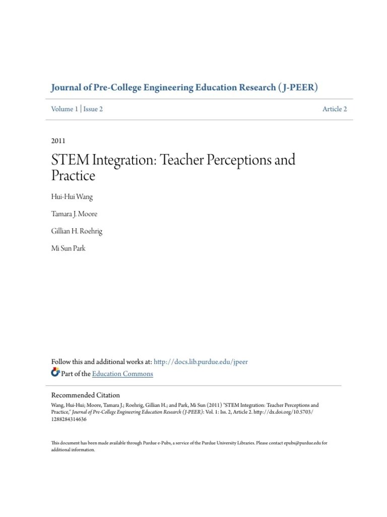 STEM Integration | PDF | Science, Technology, Engineering, And ...