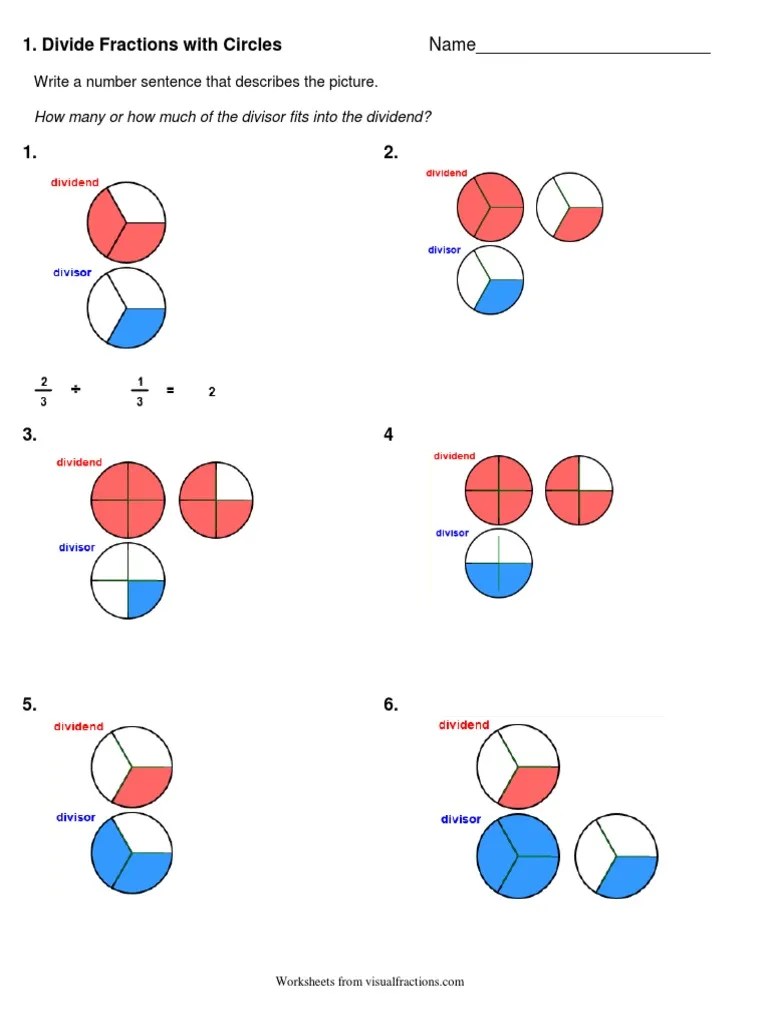 Divide fractions worksheets pdf