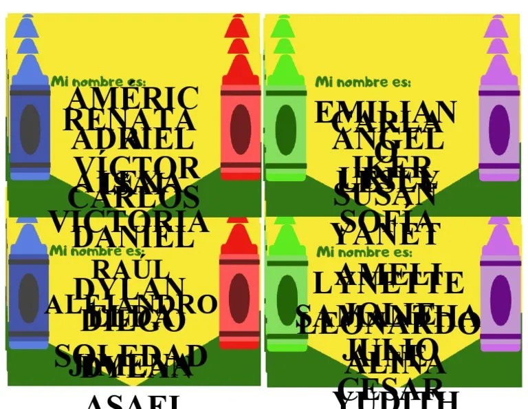 Gafete Crayola | PDF