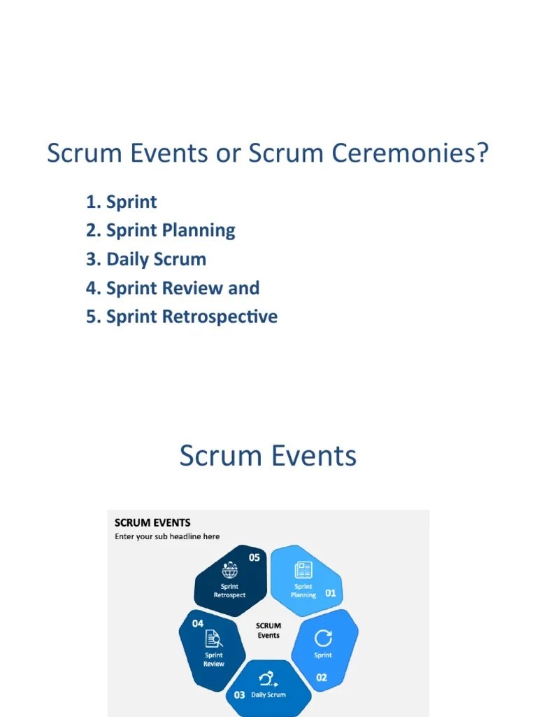 Scrum Events Or Scrum Ceremonies | PDF