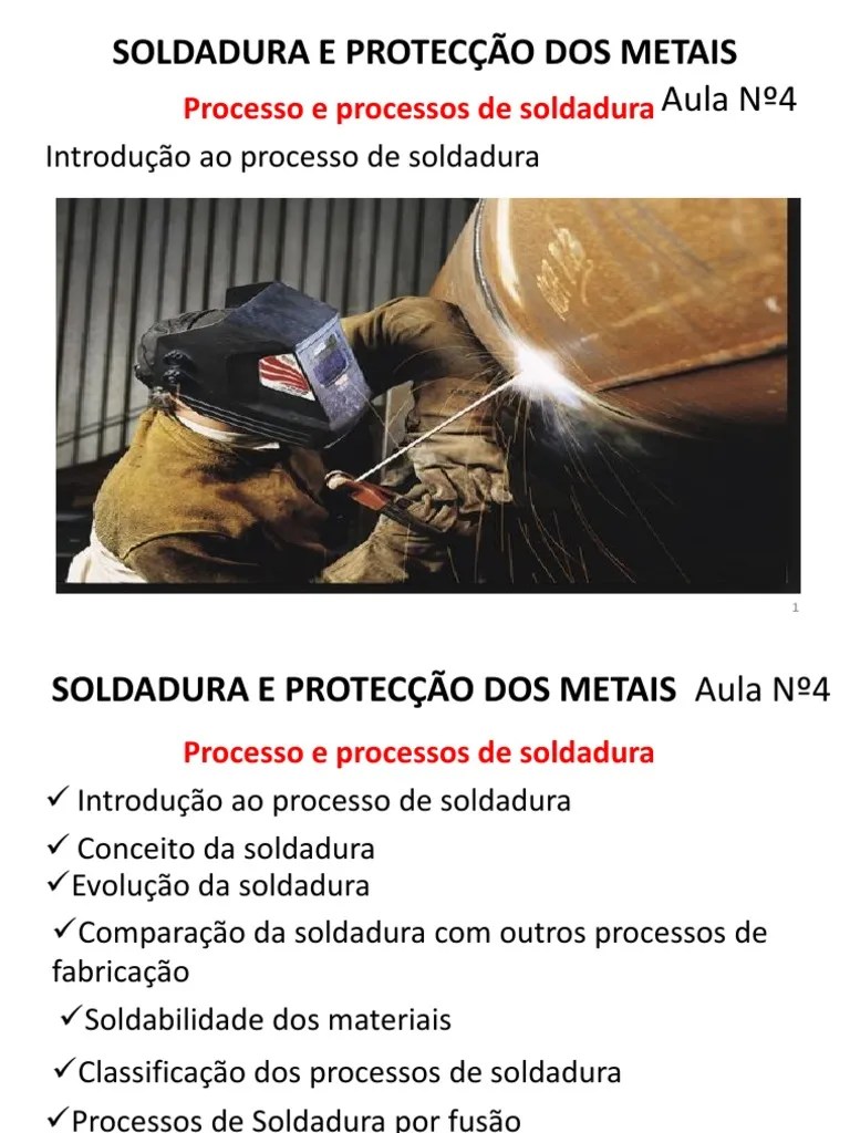 Aula 4 - Introducao A Soldadura | PDF | Metais | Calor