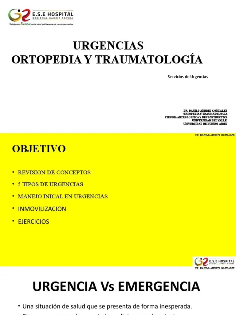 Urgencias En Ortopedia Y Traumatologia | PDF | Traumatologia | Lesión