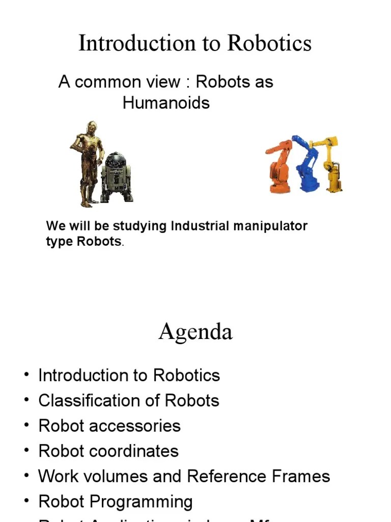 Introduction To Robotics | PDF | Robotics | Cartesian Coordinate System