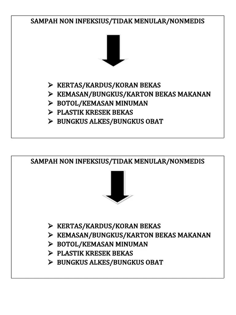Sampah Infeksius Non Infeksius | PDF