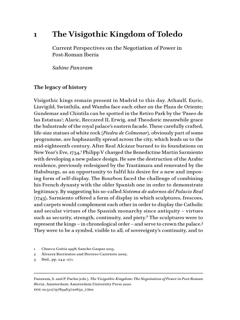 Panzram, The Visigothic Kingdom Of Toledo. Current Perspectives On The Negotiation Of Power In ...
