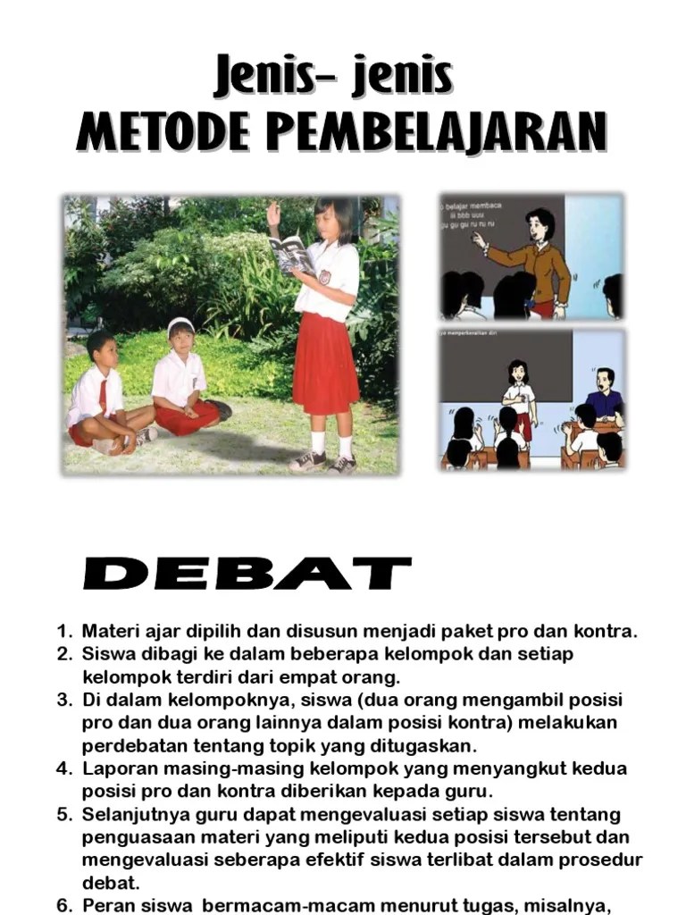 Jenis-Jenis Metode Pembelajaran | PDF