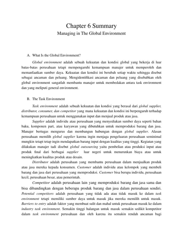 Chapter 6 & 7 Summary | PDF