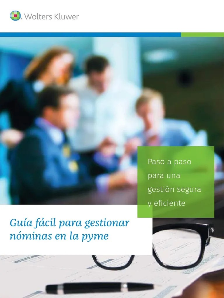 Guia Facil Para Gestionar Nominas En La Pyme | PDF | Cheque De Pago | Salario