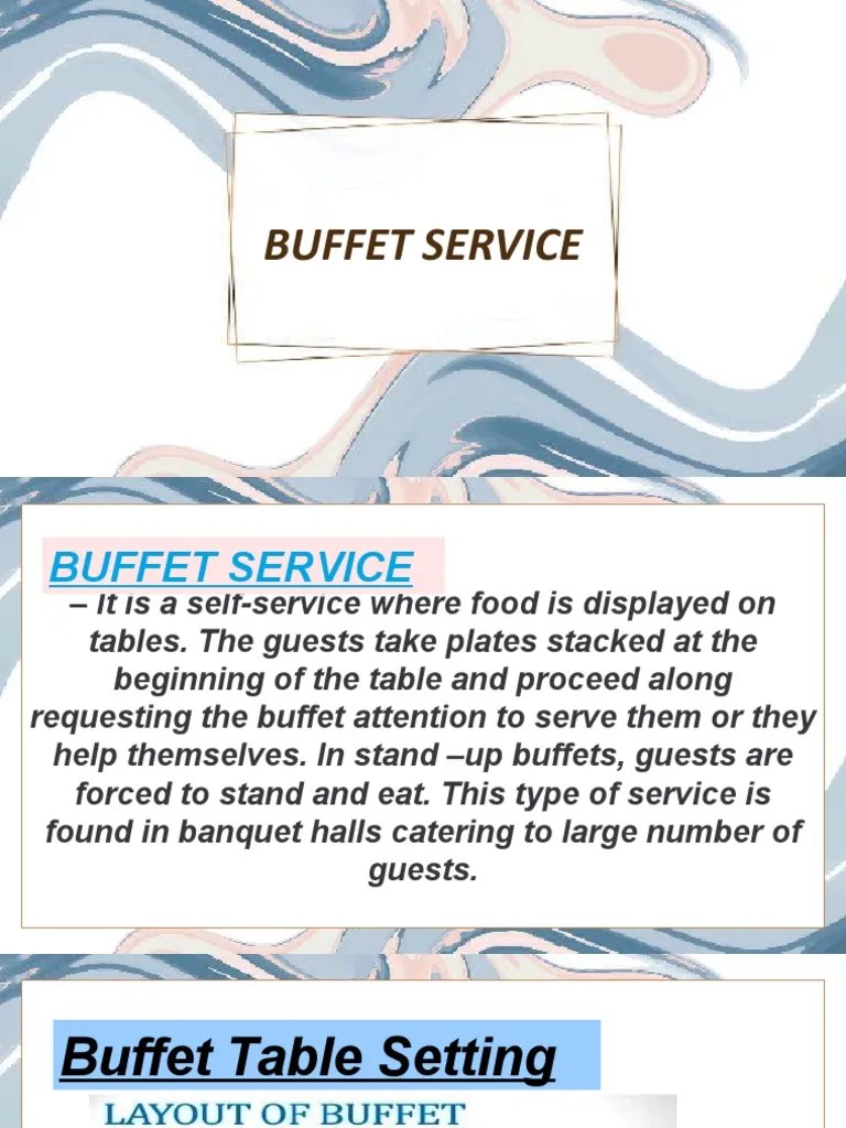Buffet Service | PDF | Buffet | Cuisine
