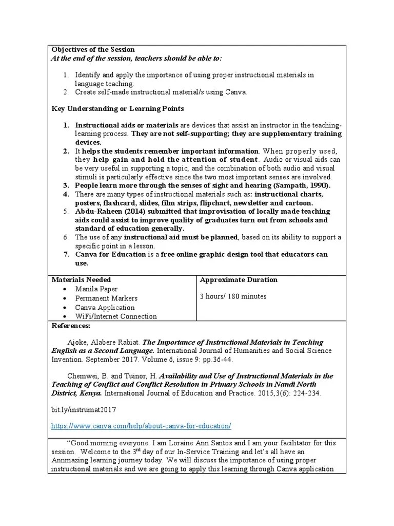 Session Guide | PDF | Teachers | Language Education