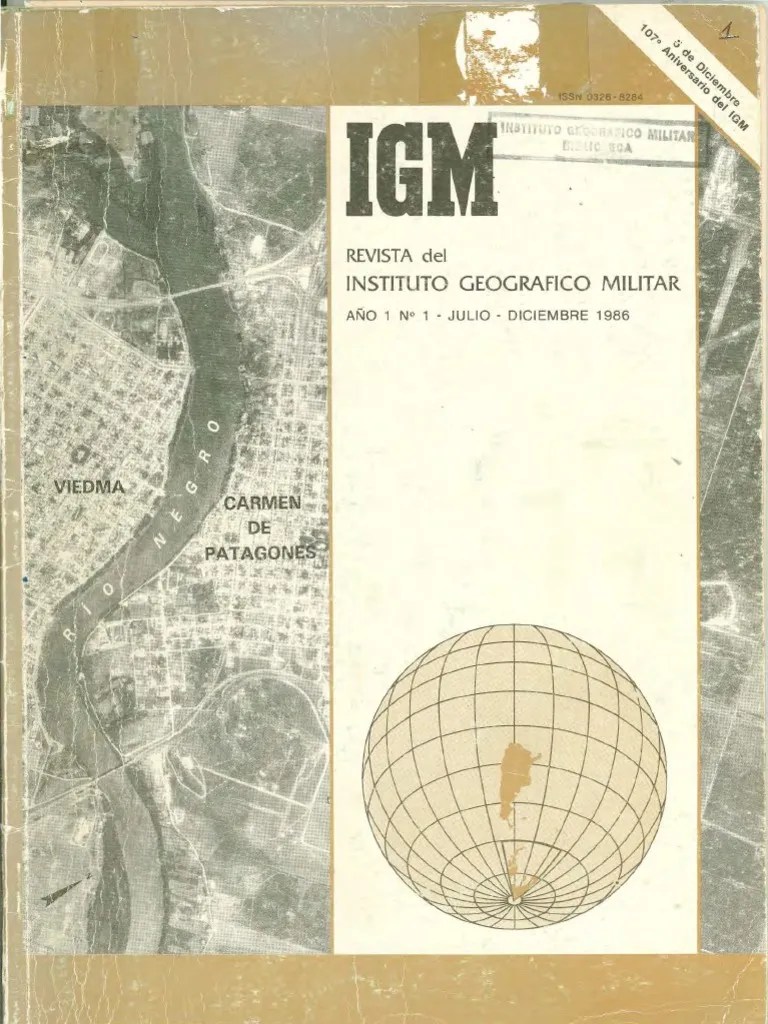 Revista 1 Del IGM - 1986 PDF | PDF | Geodesia | Oficial General