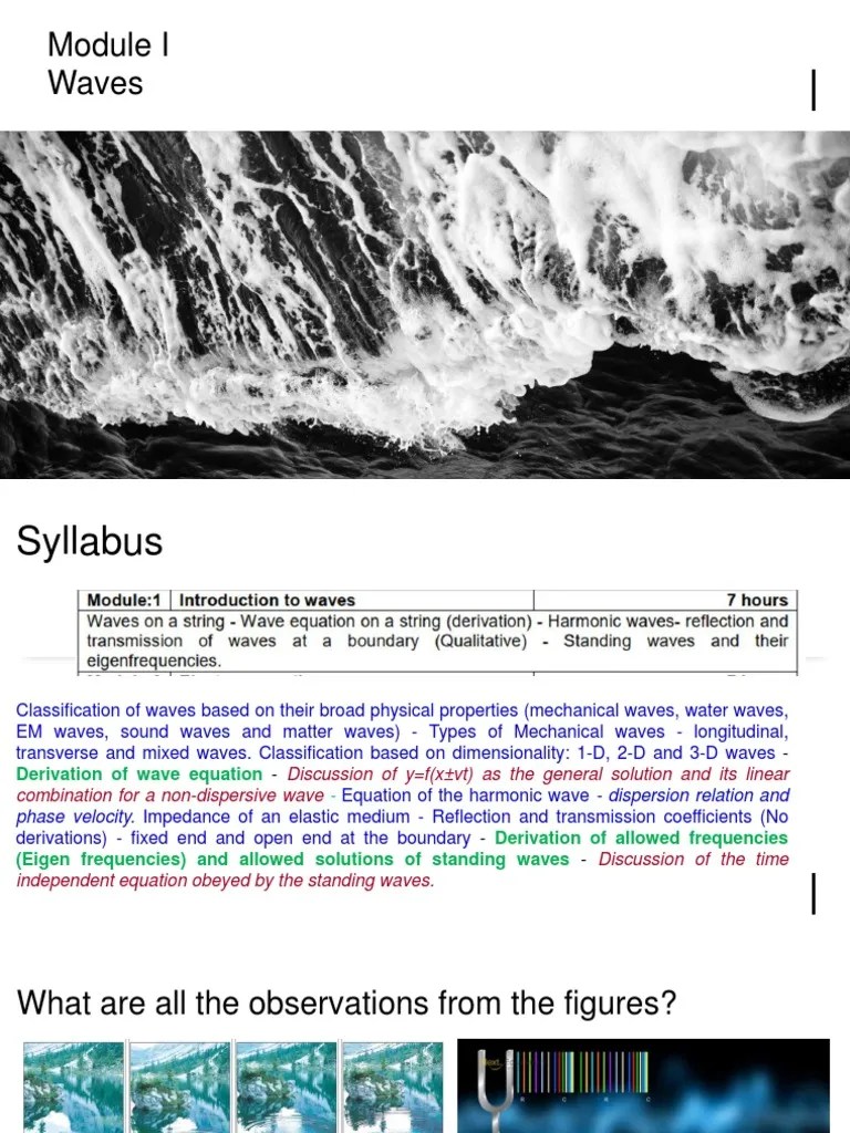 1-Classification Of Waves-16-02-2023 | PDF | Waves | Transmission Medium