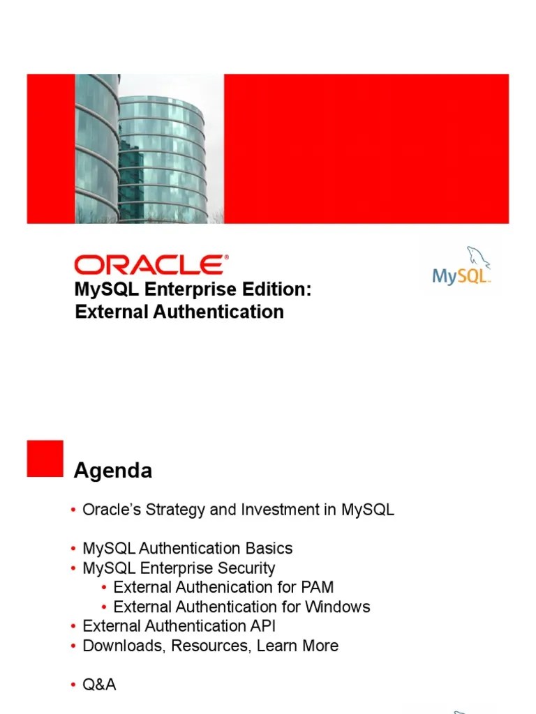 Mysql PN Enterprise Security Authentication | PDF | My Sql | Login