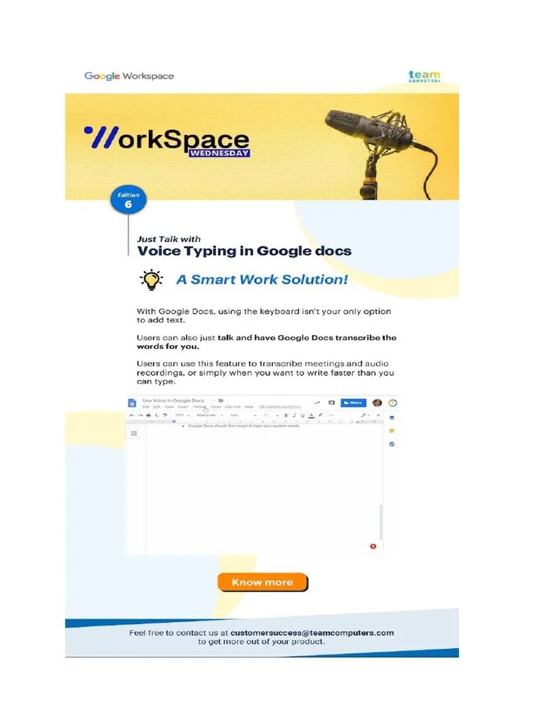 Voice Typing In Google Docs | PDF