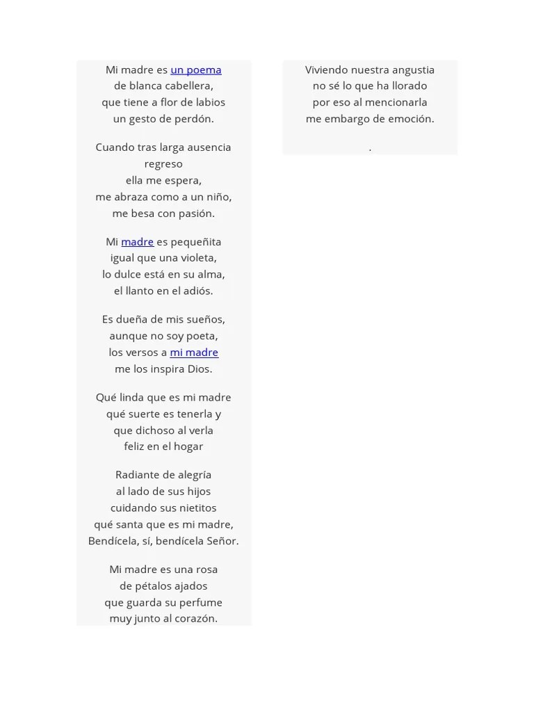 Poema A Mi Madre | PDF