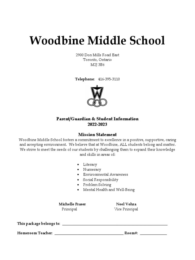 WMS Agenda Pages Information 2022-2023 PDF | PDF | Schools | Teachers