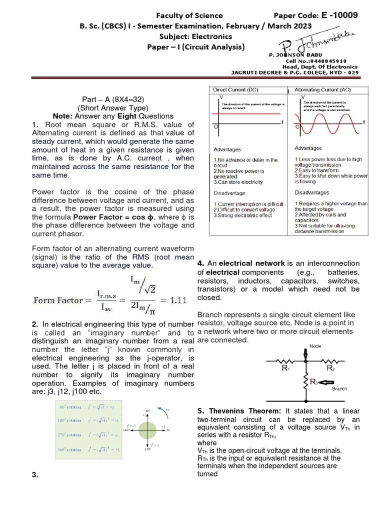 Electronics 1 | PDF | Electrical Network | Electrical Resistance And Conductance