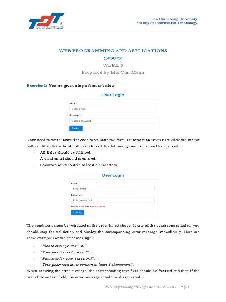 Lab03 PDF | PDF | World Wide Web | Internet & Web