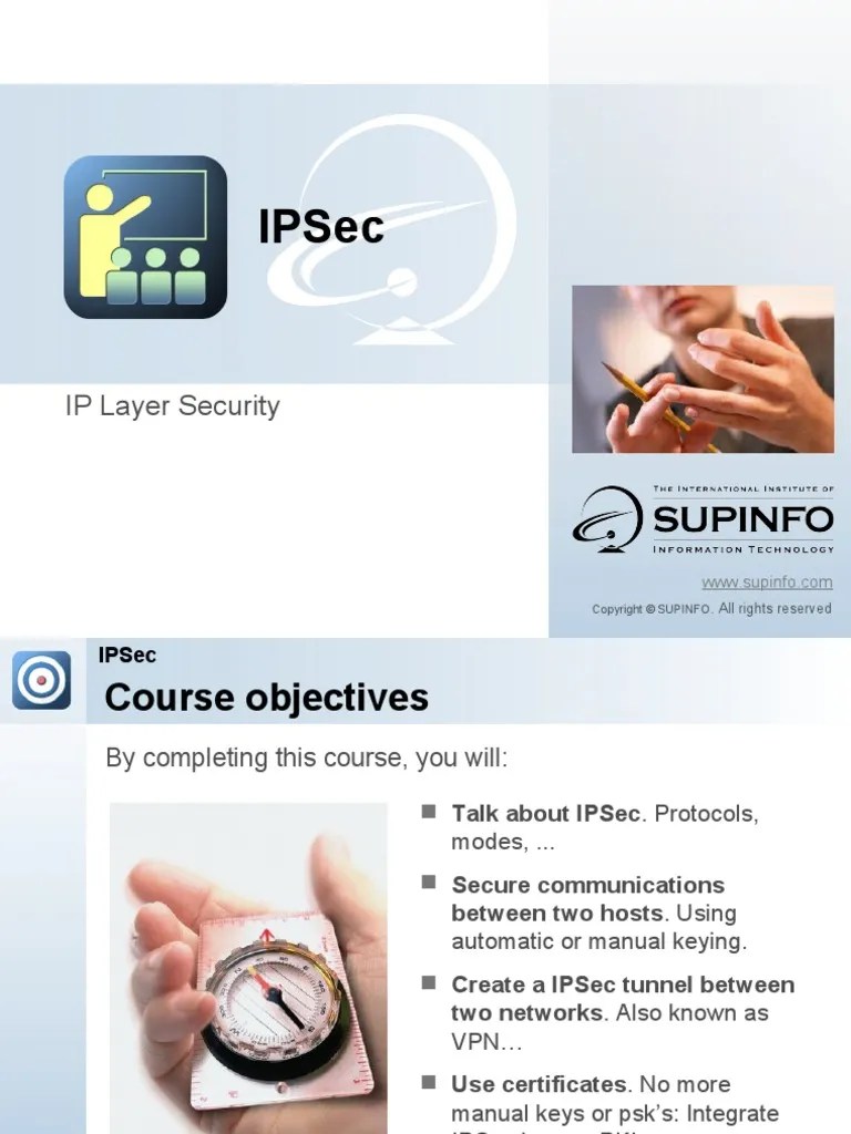 09 - IPSec | Download Free PDF | Networking Standards | Computer ...