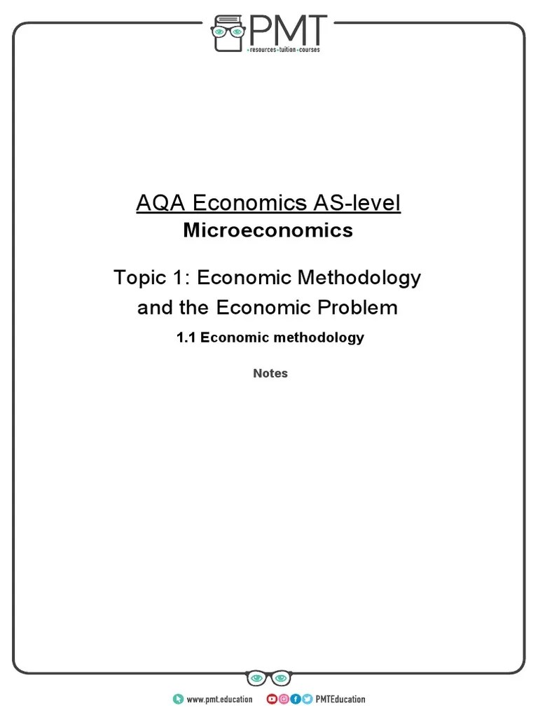 A) Economic Methodology | PDF