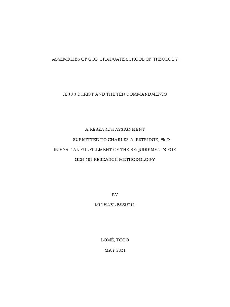 Jesus And The Ten Commandments | PDF | Ten Commandments | Book Of Exodus