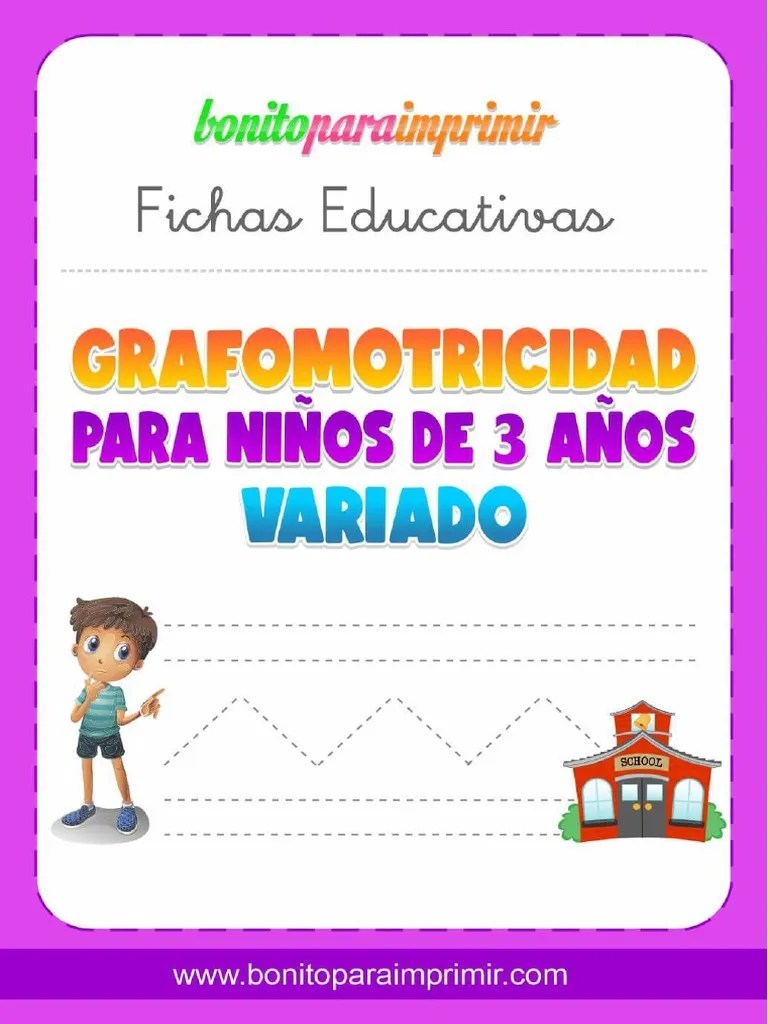 Grafomotricidad - Niños 3 Años | PDF
