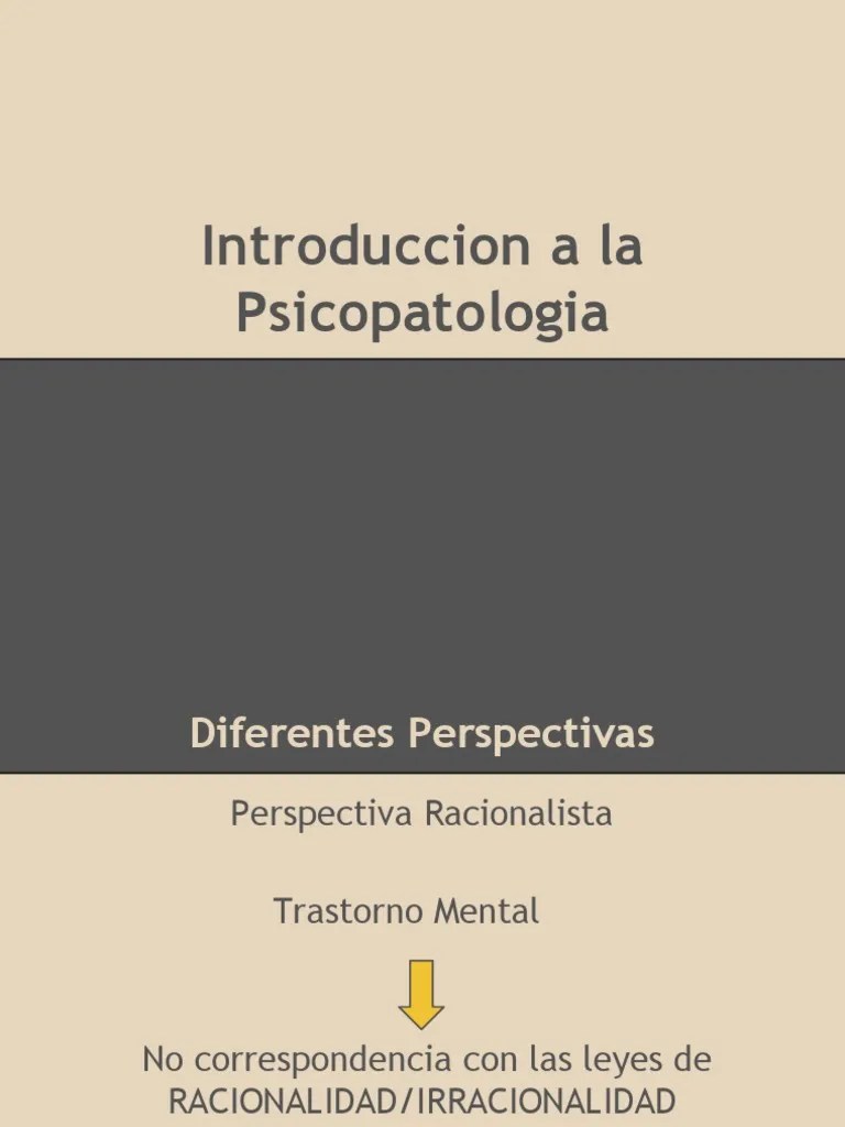 Introducción A La Psicopatologia-1 | PDF