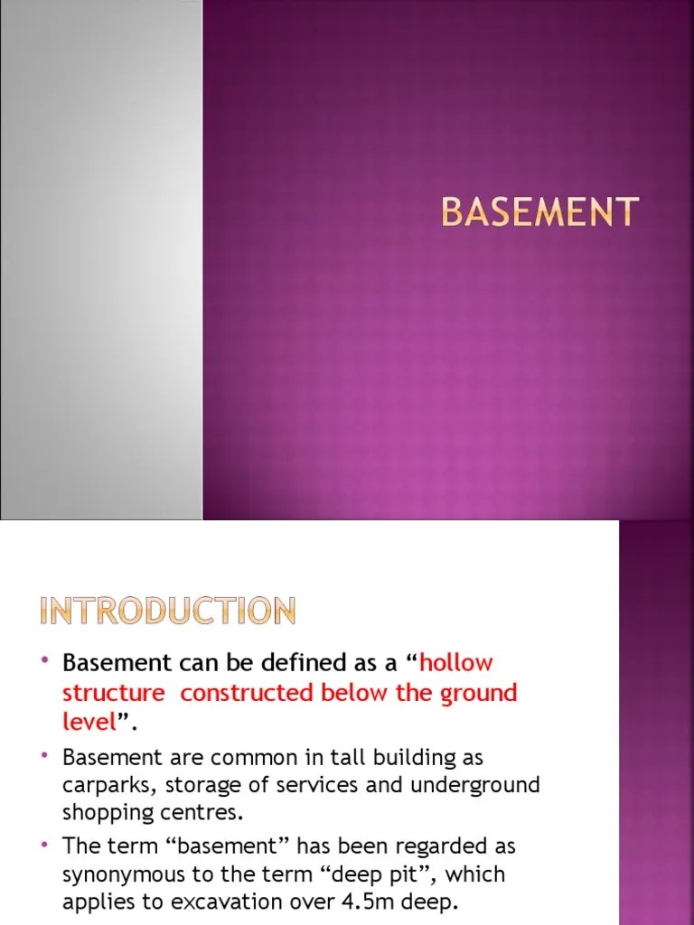 An In-Depth Analysis Of Construction Methods For Basement Structures ...