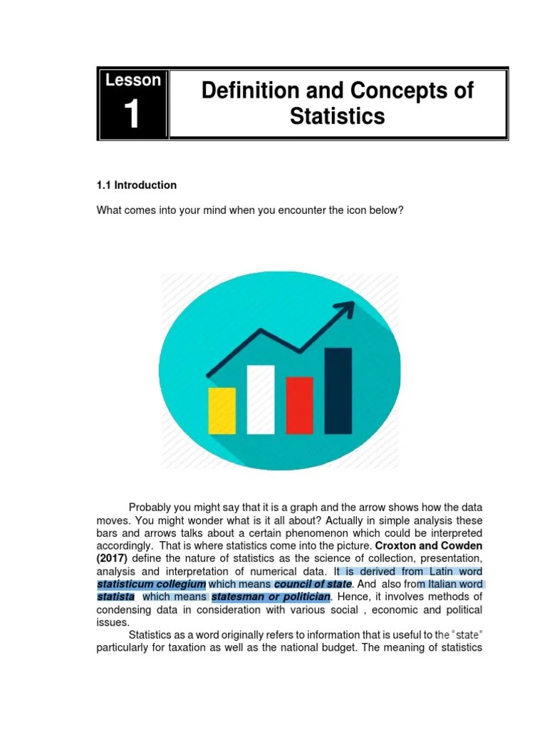 Module 1 PDF | PDF | Statistics | Level Of Measurement
