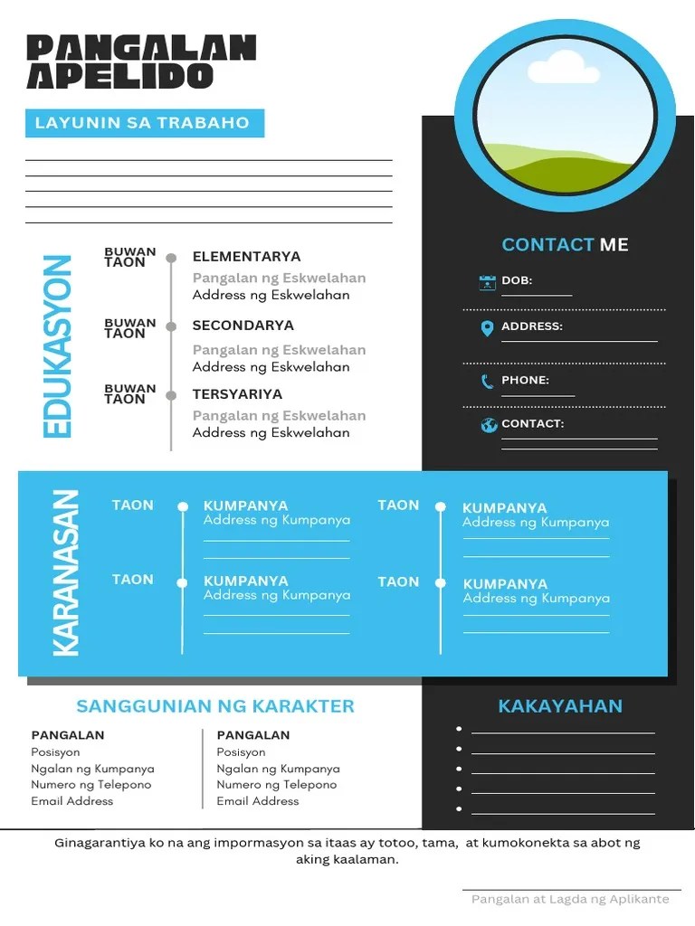 Resume template